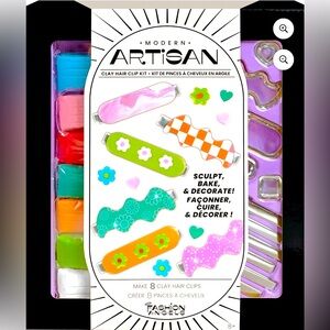 Fashion Angels Tween Multi-Colored Modern Artisan Clay
Hair Clips Making Kit NIB